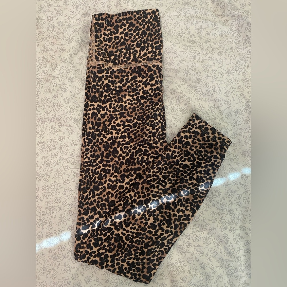 All in Motion Leopard Print Leggings - Black and Brown